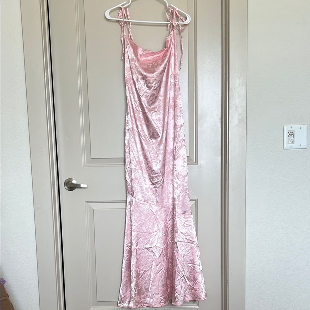 Light Pink Mermaid Maxi Gown NWT